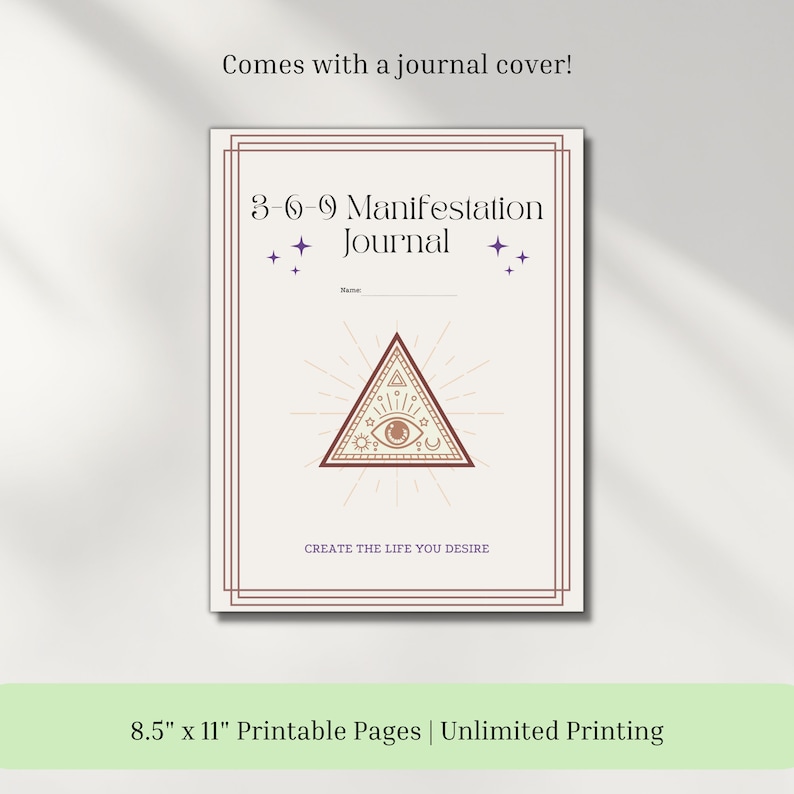 369 Manifestation Printable Journal 369 Method Manifest - Etsy Canada