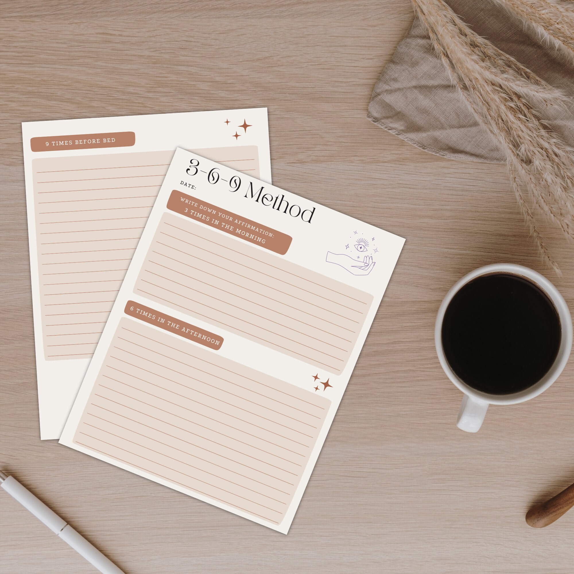 369 Manifestation Printable Journal 369 Method Manifest - Etsy Canada