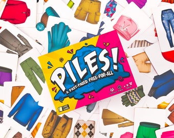 Piles – Card Games – Family Games – for Kids 8 and Up – Games for Adults –  Family Game Night – Travel Games – Memory Game – 10 Minutes – 2 to 8
