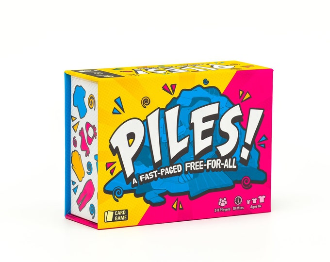 Piles – Card Games – Family Games – for Kids 8 and Up – Games for Adults – Family Game Night – Travel Games – Memory Game – 2 to 8 Players