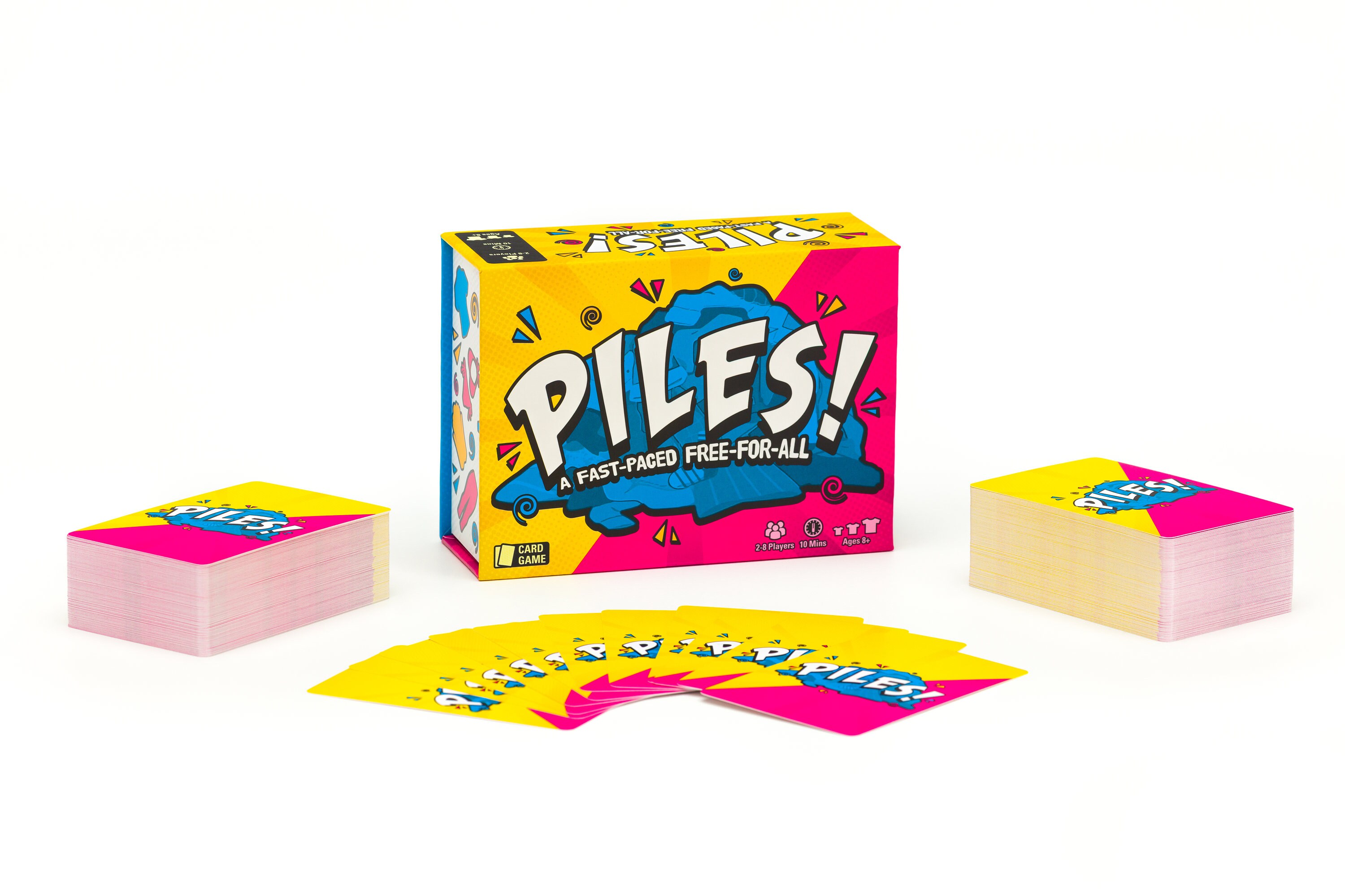 Piles Card Games Family Games for Kids 8 and up Games for Adults Family Game  Night Travel Games Memory Game 2 to 8 Players 