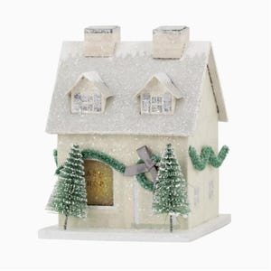 Christmas Village Bakery, Paper Christmas Village, Christmas Display, Cardboard Christmas House, Christmas Party Decor, Putz House