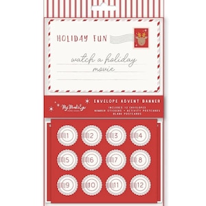 Believe Advent Envelope Calendar, Advent Calendar, Hanging Advent Calendar, Advent Calendar for Kids, Holiday Banner, Christmas Countdown
