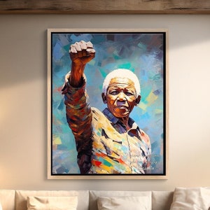 Nelson Mandela Zitat Kunstdruck: Inspirierendes Wohndekor