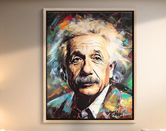 Albert Einstein Quote Print: Motivational Office Wall Art