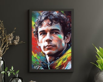 Ayrton Senna Art Print: Motivational F1 Quote (Digital Download)