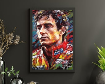 Ayrton Sena Art Print: Formula 1 Motivational Quote (Digital Download)