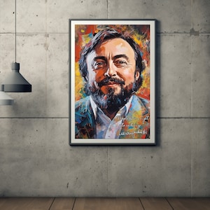 Luciano Pavarotti Motivational Quotes - Original Signature | Inspirational Wall Art | Luciano Pavarotti Art | Famous Quotes | Unique Print |