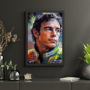 Ayrton Sena Famous Quotes - Original Signature | Ayrton Sena Motivational Quotes | Ayrton Sena Art | Ayrton Sena F1 | Formula 1 | 300DPI |
