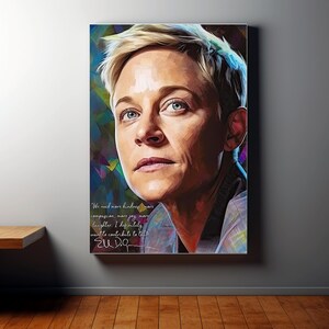 Ellen DeGeneres Zitat - Original Unterschrift | Ellen DeGeneres Motivationszitat | Ellen DeGeneres Kunst | Ellen DeGeneres Autogramm | Unikat |