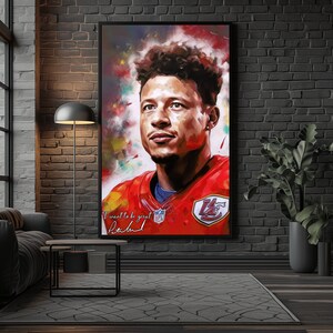 Impression d&#39;art de citation de Patrick Mahomes Signature (téléchargement numérique)
