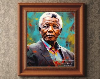 Nelson Mandela Quote Art Print: Inspirational Wall Decor (Digital Download)