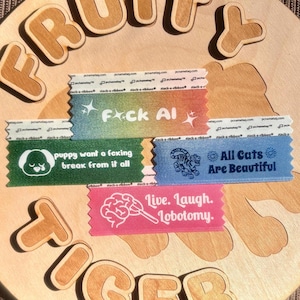 Badge Ribbons | Anti-Ai | All Cats Are Beautiful | Puppy Break | Lobotomy image 2