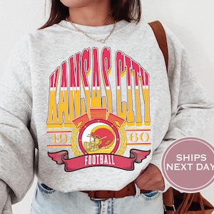 Kansas City Football Sweatshirt, Vintage Kansas City Crewneck, Retro Kansas City Sweatshirt, Kansas City Toddler Crewneck