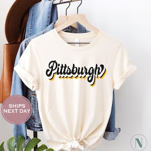 Pittsburgh Hockey Shirt, Vintage Pittsburgh Hockey, Throwback Pittsburgh Hockey T-Shirt, Retro Pittsburgh Shirt, Pittsburgh Shirt