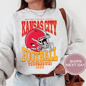 Kansas City Football Sweatshirt, Vintage Kansas City Crewneck, Retro Kansas City Sweatshirt, Kansas City Toddler Crewneck