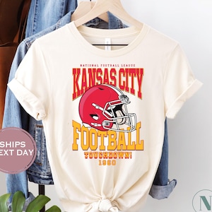 Camiseta de fútbol retro de Kansas City, camiseta de fútbol vintage de Kansas City, camiseta de fútbol de Kansas City para mujer, camiseta de fútbol de Kansas City para niño pequeño