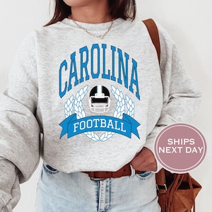 Carolina Football Sweatshirt, Vintage Carolina Crewneck, Retro Carolina Sweatshirt, Carolina Varsity Sweatshirt, Carolina Long Sleeve