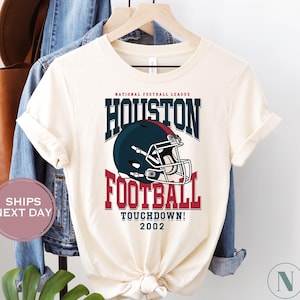 Houston Football Shirt, Retro Houston Football Shirt, Vintage Houston Women Shirt, Houston Texas Toddler Shirt, Houston Touchdown