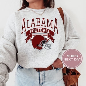 Alabama Football Sweatshirt, Vintage Alabama Crewneck, Retro Alabama Sweatshirt, Alabama Varsity Sweatshirt, Alabama Long Sleeve