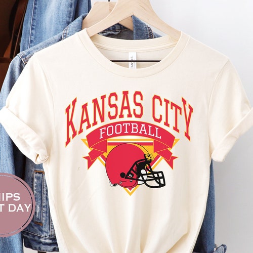 Retro Kansas City Football Shirt Vintage Kansas City Football Etsy