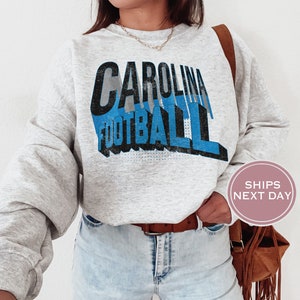 Carolina Football Sweatshirt, Vintage Carolina Crewneck, Retro Carolina Sweatshirt, Carolina Varsity Sweatshirt, Carolina Long Sleeve