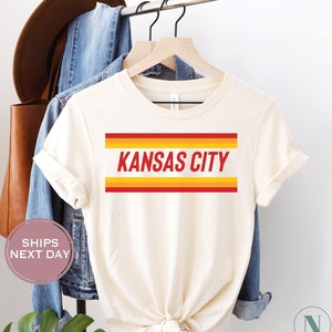 Camiseta de fútbol retro de Kansas City, camiseta de fútbol vintage de Kansas City, camiseta de mujer de fútbol de Kansas City, camiseta de niño de fútbol de Kansas City