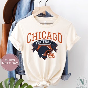 Retro Chicago Football Shirt, Vintage Chicago Football Shirt, Chicago Football Women Shirt, Chicago Football Toddler Shirt