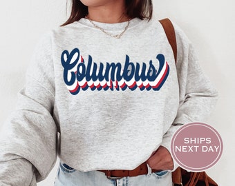 Shirtzi Vintage Columbus Blue Jacket Sweatshirt \ T-Shirt, Blue Jackets Sweater, Blue Jackets T-Shirt, Hockey Fan Shirt, Retro Columbus Ice Hockey