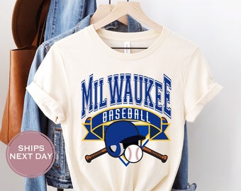 Milwaukee Baseball Shirt, Retro Milwaukee Baseball, Throwback Milwaukee T-shirt, Milwaukee Shirt, Milwaukee, Baseball Mom Tee