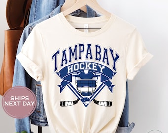 Tampa Bay Hockey Shirt, Retro Tampa Bay Ice Hockey, Throwback Tampa Bay Hockey T-Shirt, Tampa Bay Shirt, Tampa Bay Shirt
