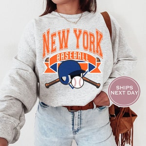 New York Sweatshirt, New York Baseball Sweatshirt, Retro New York Baseball, Vintage New York Sweatshirt, New York Crewneck