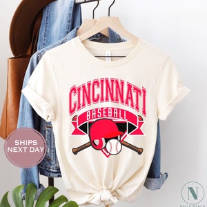 Cincinnati Baseball Shirt, Retro Cincinnati Baseball, Throwback Cincinnati T-shirt, Cincinnati Shirt, Vintage Cincinnati, Baseball Mom Tee