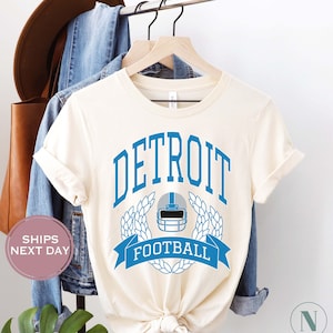 Retro Detroit Football Shirt, Throwback Detroit Football Shirt, Detroit Football Women Shirt, Detroit Toddler Shirt