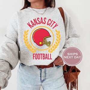 Kansas City Football Sweatshirt, Vintage Kansas City Crewneck, Retro Kansas City Sweatshirt, Kansas City Toddler Crewneck