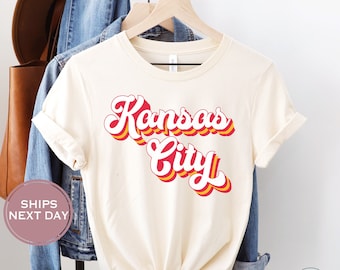 Camiseta de fútbol retro de Kansas City, camiseta de fútbol vintage de Kansas City, camiseta de fútbol de Kansas City para mujer, camiseta de fútbol de Kansas City para niño pequeño