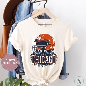 Retro Chicago Football Shirt, Vintage Chicago Football Shirt, Chicago Football Women Shirt, Chicago Football Toddler Shirt