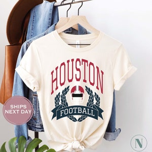 Houston voetbalshirt, retro Houston voetbalshirt, vintage Houston vrouwen shirt, Houston Texas peuter shirt