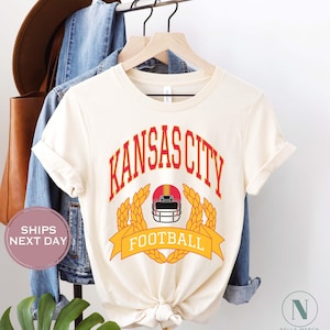 Camiseta de fútbol retro de Kansas City, camiseta de fútbol vintage de Kansas City, camiseta de fútbol Throwback KC, camiseta de niño de fútbol de Kansas City