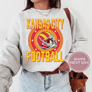 Kansas City Football Sweatshirt, Vintage Kansas City Crewneck, Retro Kansas City Sweatshirt, Kansas City Toddler Crewneck