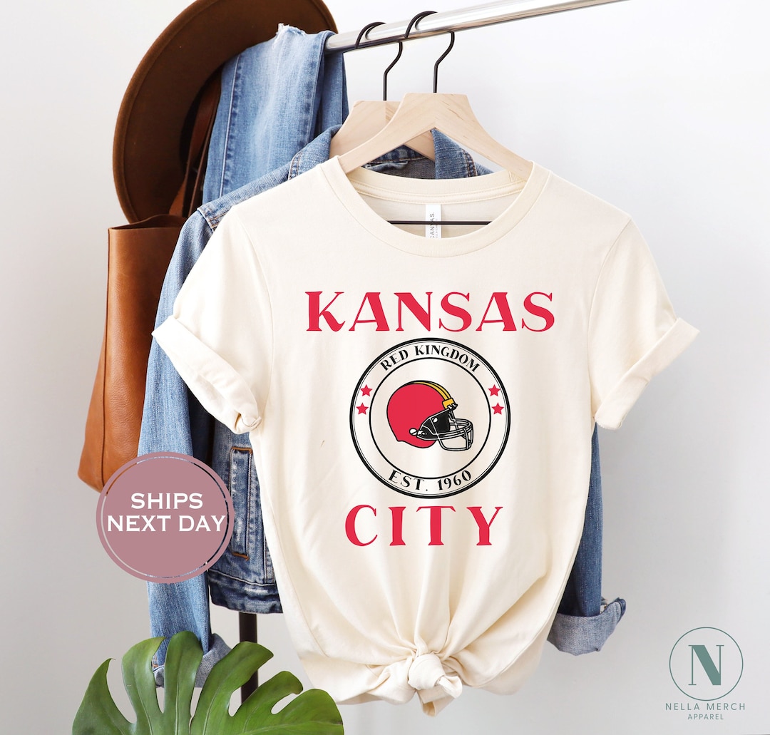 Retro Kansas City Football Shirt, Vintage Kansas City Football Shirt