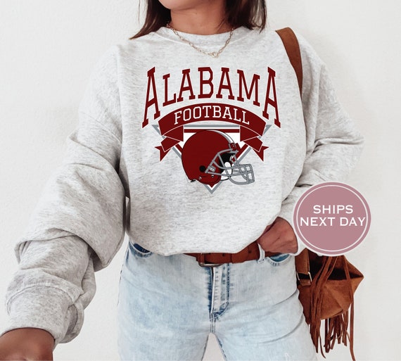 Alabama Football Sweatshirt Vintage Alabama Crewneck Retro Alabama Sweatshirt Alabama Varsity Sweatshirt Alabama Long Sleeve