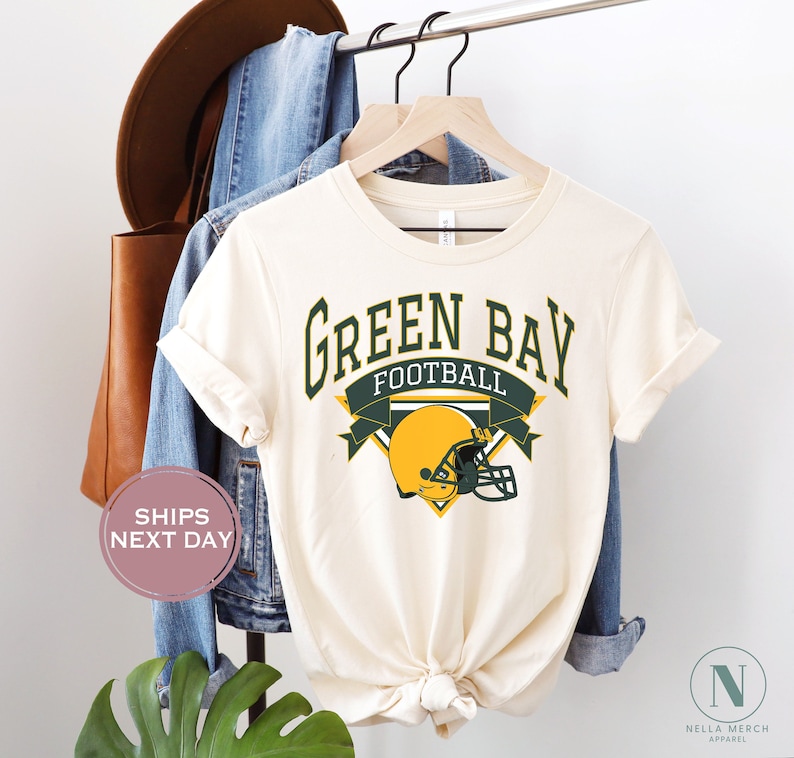 Green Bay Football Shirt, Retro Green Bay Football, Vintage Green Bay Football Shirt, Green Bay Women Shirt, Green Bay Toddler Shirt image 1