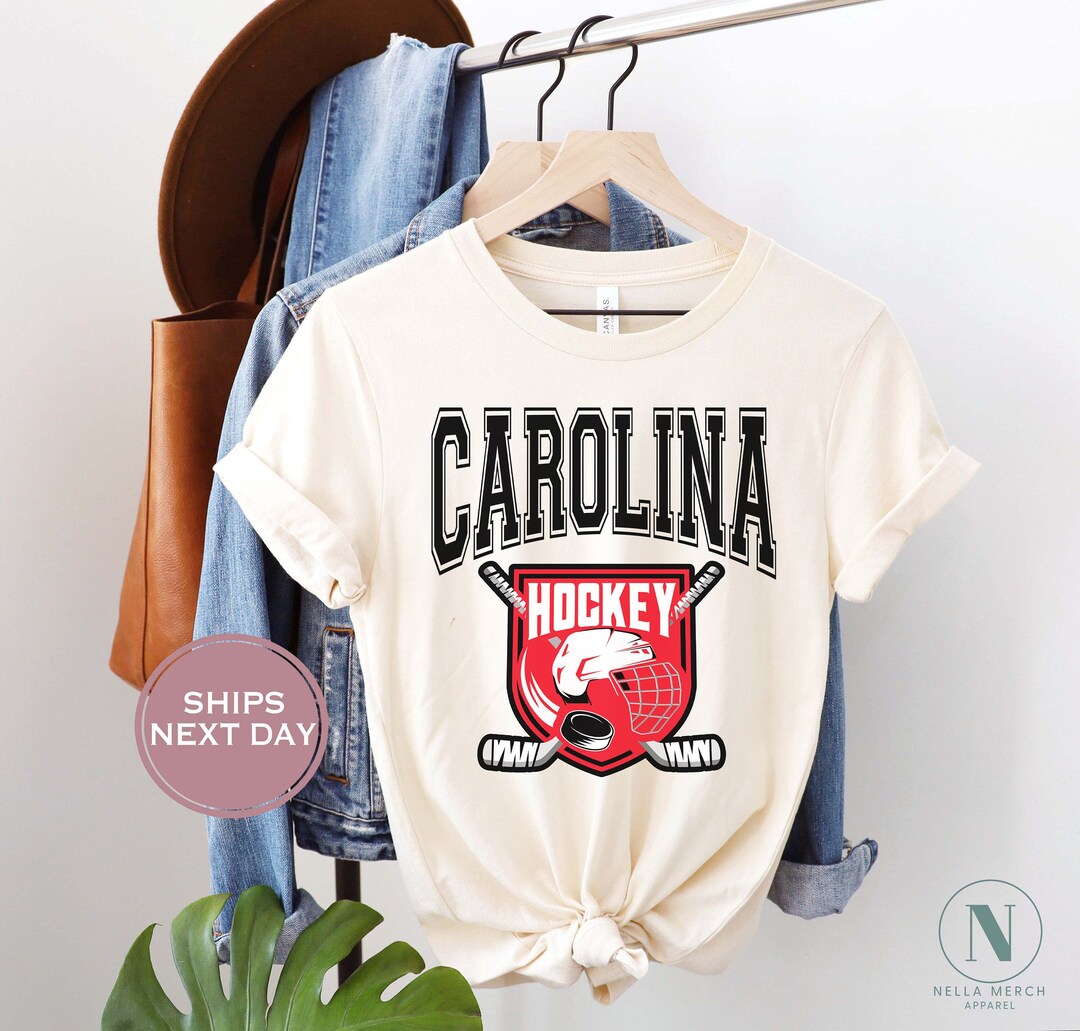 Retro Carolina Ice Hockey Shirt Vintage Carolina Hockey Etsy