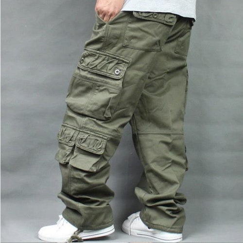 Cargo Army Green Black Pant Trousers Bottoms Harajuku Work - Etsy