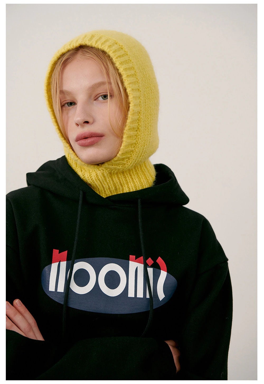 Geyoga 3-Loch Sturmhaube - Gestrickte Gesichtsmaske Für Winter & Sport