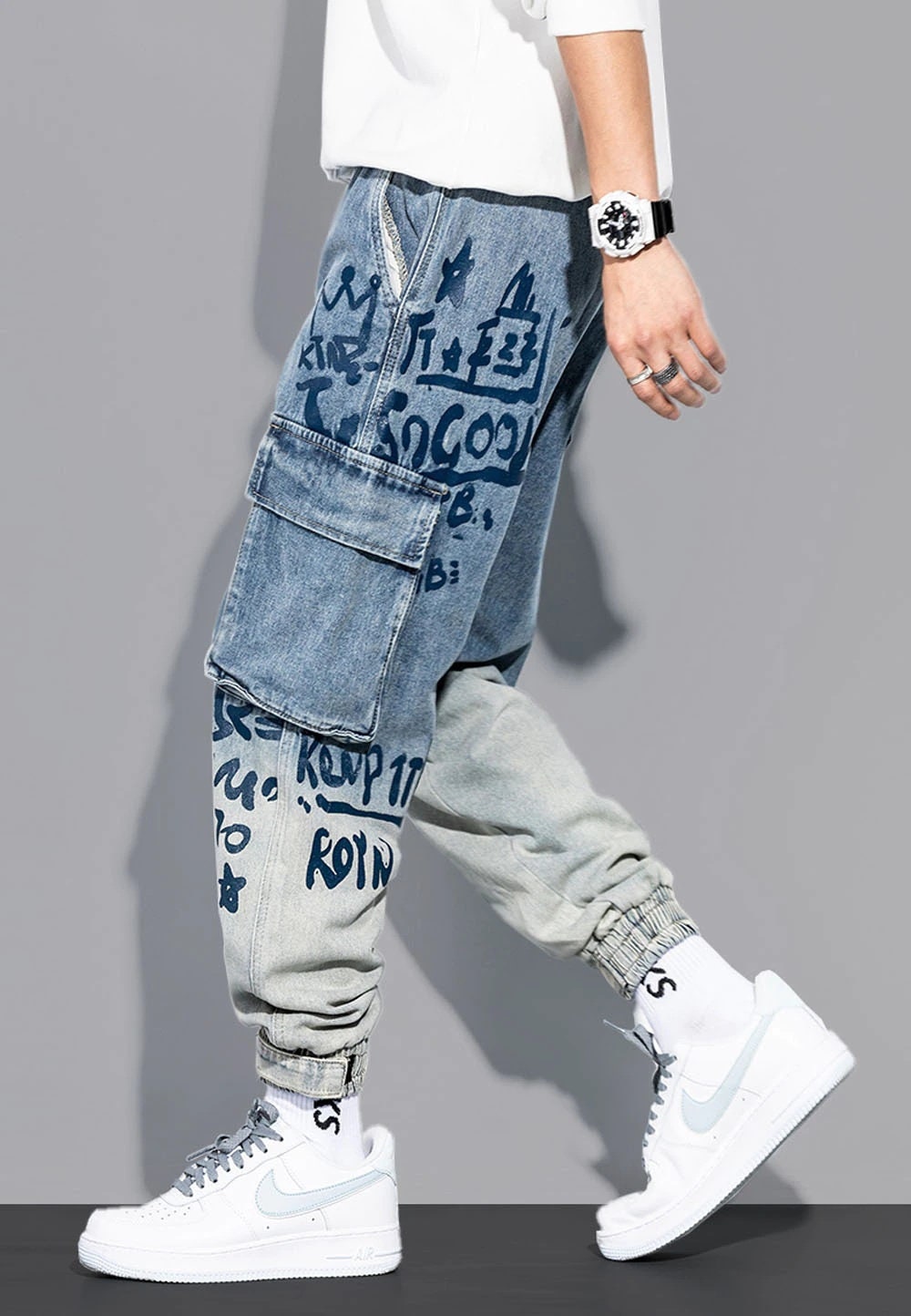 Streetwear Trendy Y2k Smiley Oversized Cotton Men Hip Hop - Etsy