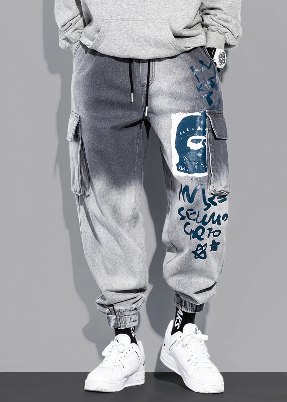 Streetwear Trendy Y2k Smiley Oversized Cotton Men Hip Hop - Etsy
