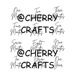 Baby Milestone Prop SVG