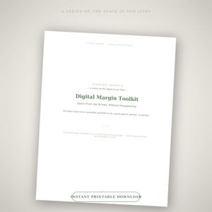 Verktygslåda för digital marginal | Lågtrycksgränser för telefon och e-post vid utbrändhet och överväldigande arbetsuppgifter | Utskrivbar digital nedladdning